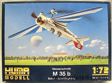 Huma Model 1/72 Messerschmitt M 35b (M-35), 2000 plastic model kit